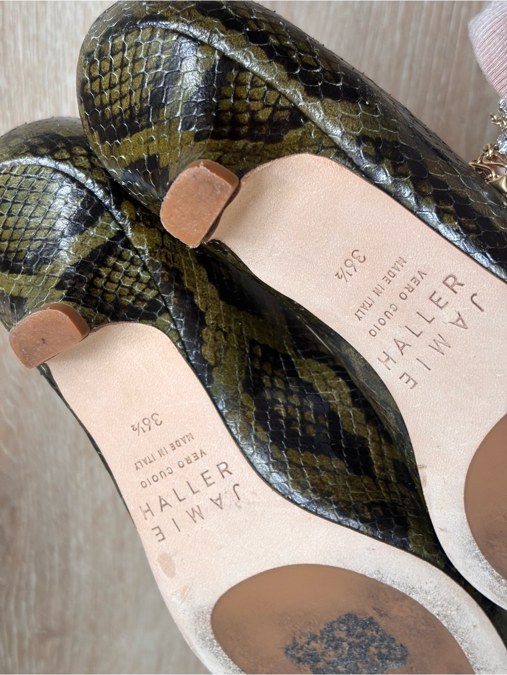 Jamie Haller Python Kitten Heel - Picture 3 of 4